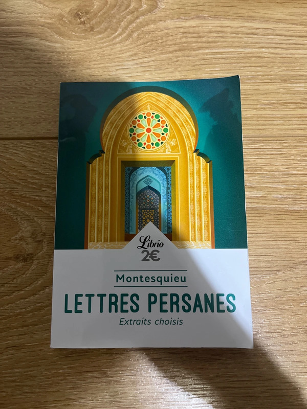 Livre Lettres Persanes