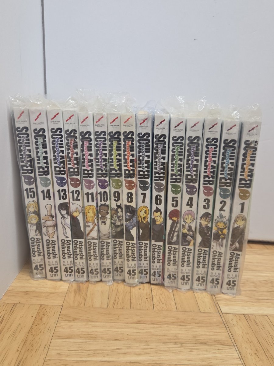 Soul Eater Manga Vol 1-15 Set Lingua Thailandese Siam Inter Comics - Ottimo 