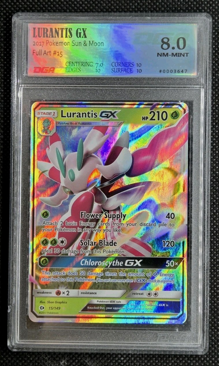Pokémon Lurantis GX #15 Holo ENG 2017 DGA 8 NM-MINT