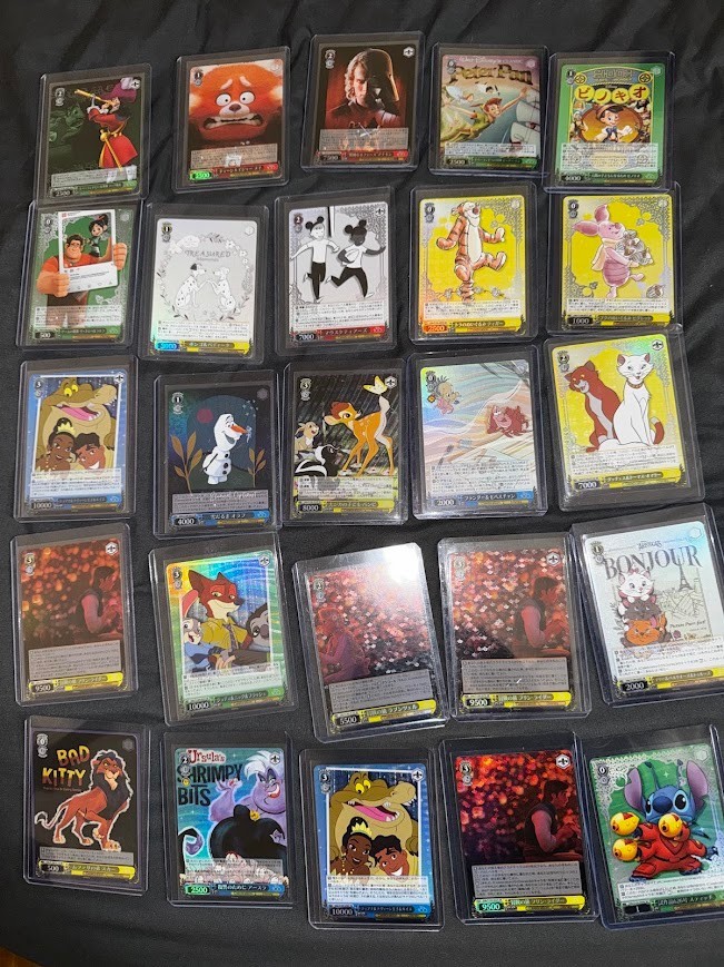 Carte Disney da collezione lotto 25 SR Full Arts quasi nuove