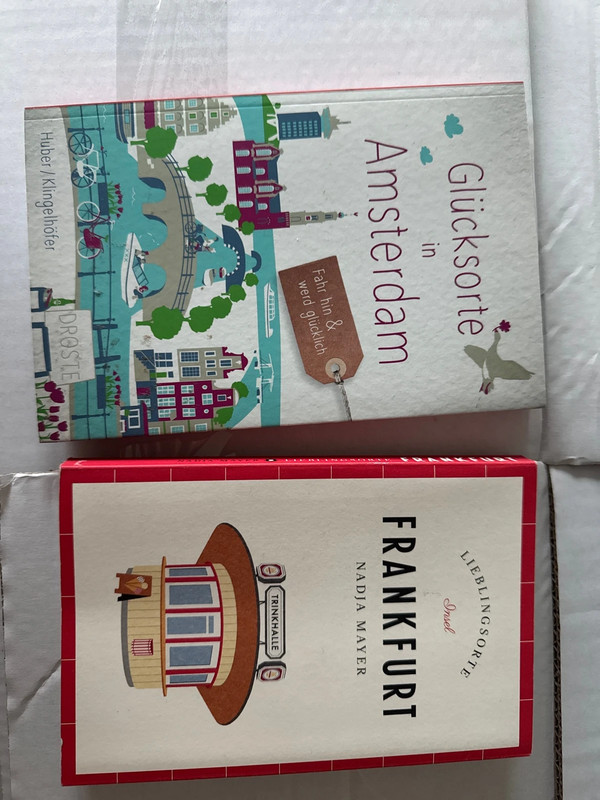 SALE 2 Travel Books Amsterdam Frankfurt