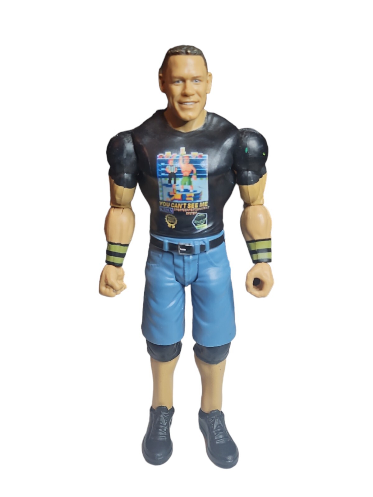 Maglietta videogioco sciolta 7" action 7" John Cena Mattel WWE Wrestling 2017