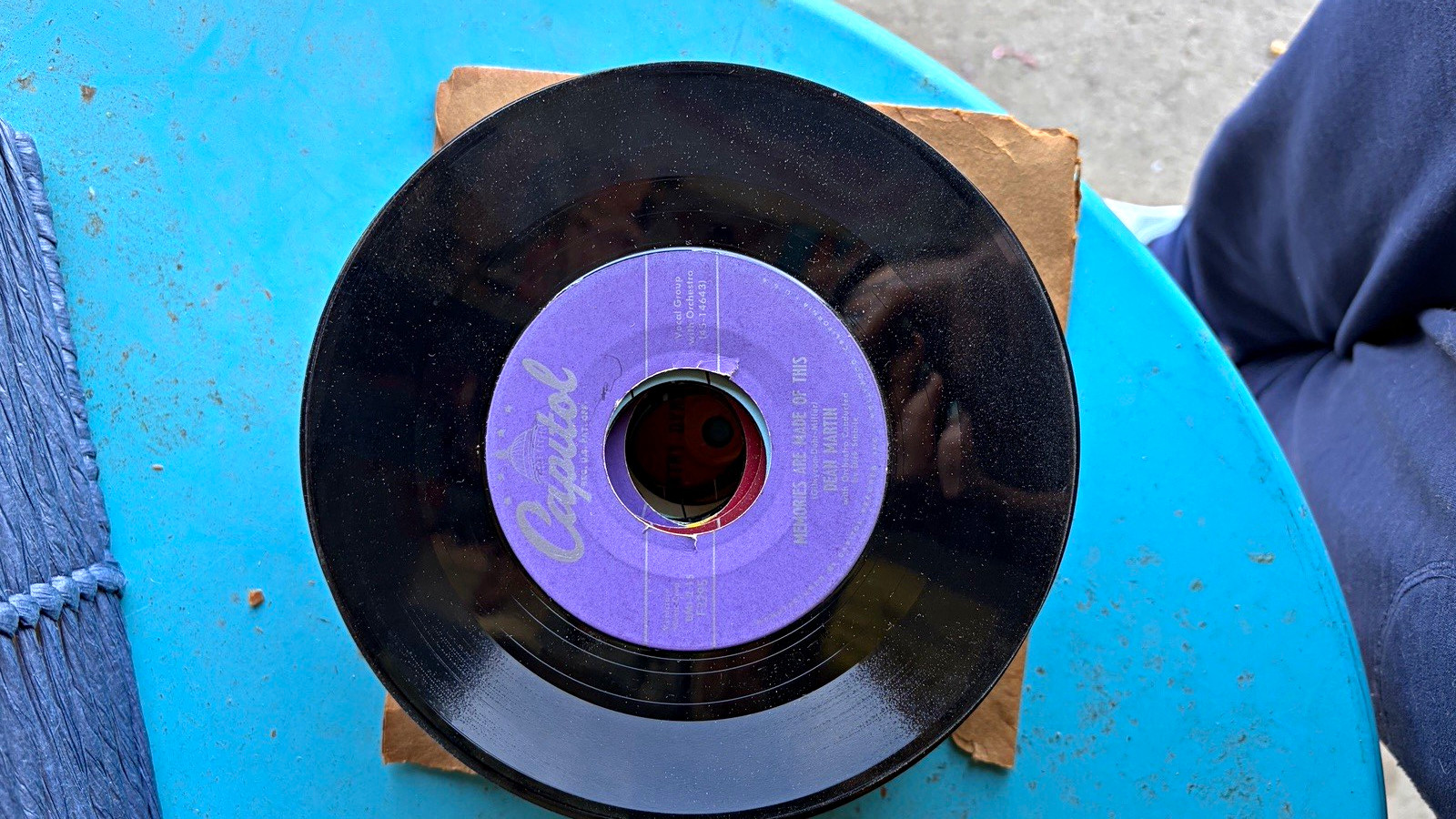 Dean Martin Memories Are Made of This / Change of Heart 7" 45 RPM Capitol F3295