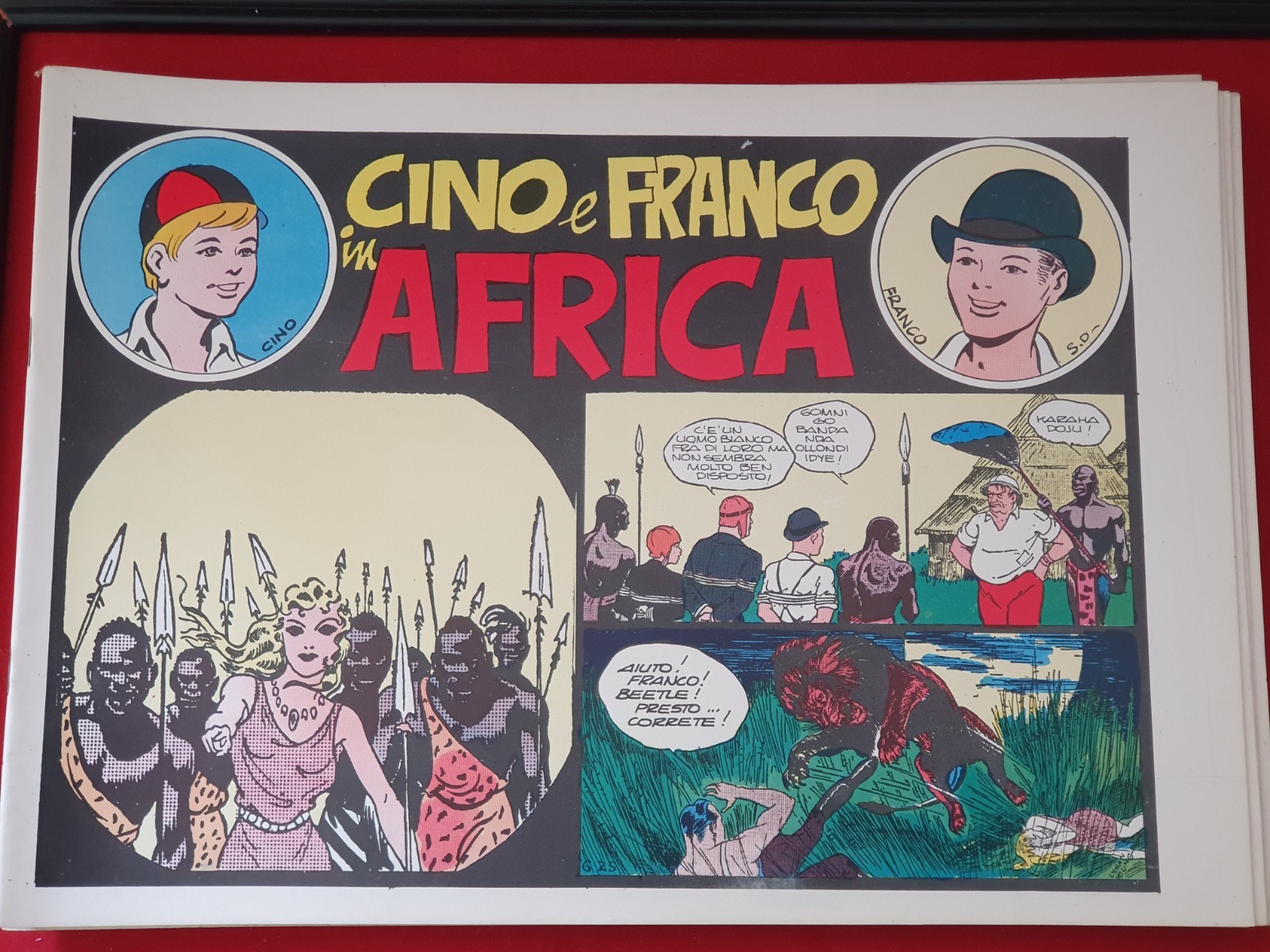FUMETTO CINO E FRANCO IN AFRICA RISTAMPA ANASTATICA EDIZIONI NERBINI LYMAN YOUNG