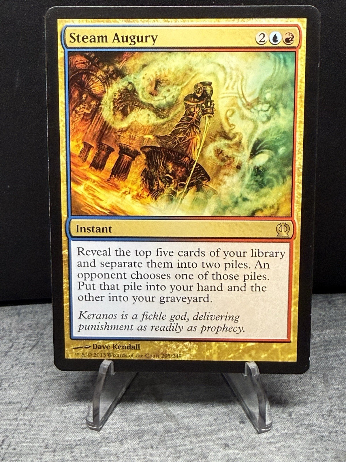 Steam Augury Theros Foil raro 205/249 MTG quasi come nuovo