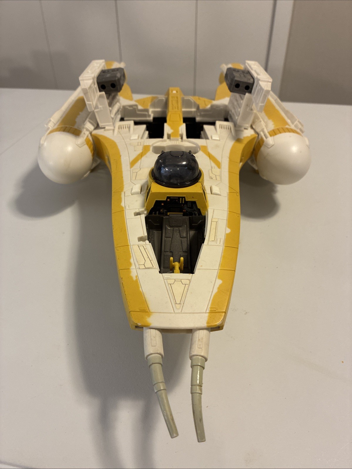 2009 Star Wars The Clone Wars Republic Y-Wing Bomber Incomplete 27” Long “Read”