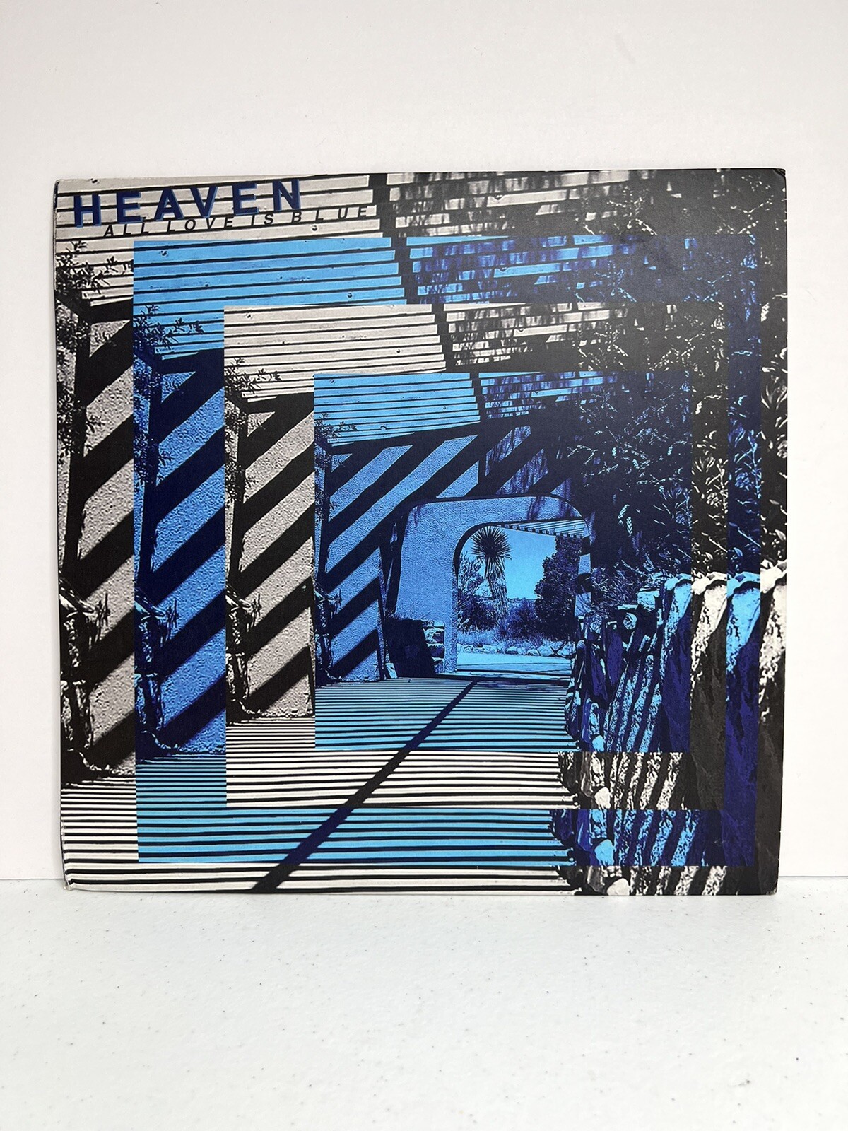 Heaven All Love Is Blue 2018 Blue Vinyl Record LC-008 W/ 2 Band Stickers NM