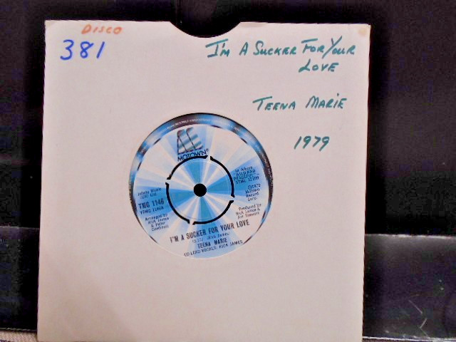 TEENA MARIE " I`M A SUCKER FOR YOUR LOVE  "UK MOTOWN  7"  45 EX+ COND.