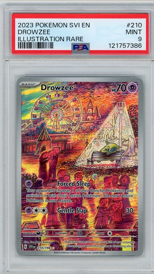 2023 Pokemon SVI EN Drowzee #210 IR PSA 9..