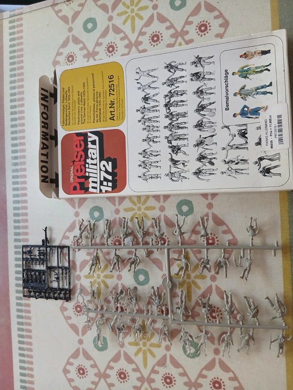 Figurines 1/72 Preiser ww2 para allemand