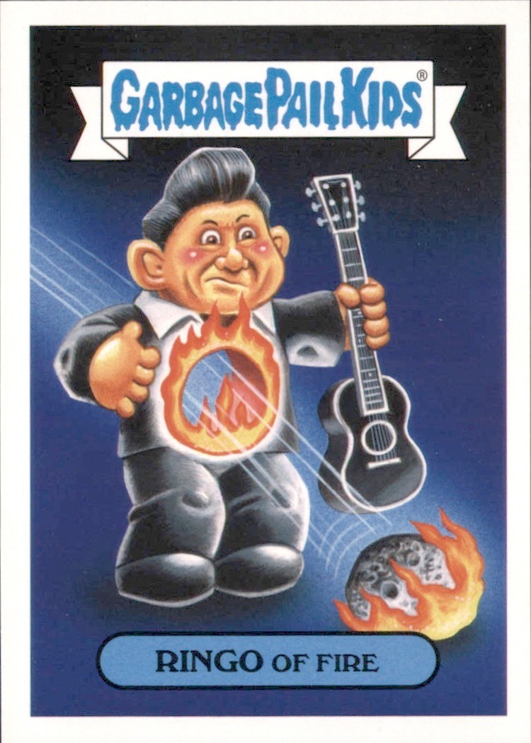 2017 Garbage Pail Kids: Battle of the Bands - RINGO of Fire (Johnny Cash) #1b