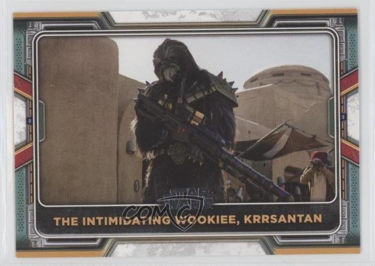 2022 Topps Star Wars Il Libro di Boba Fett Intimidating Wookiee Krrsantan 08rj