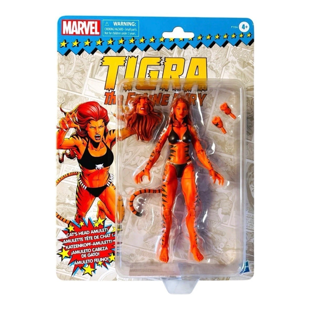 Marvel Legends Tigra Retro Feline Fury 6" Figure Giocattolo da Collezione NUOVO SIGILLATO