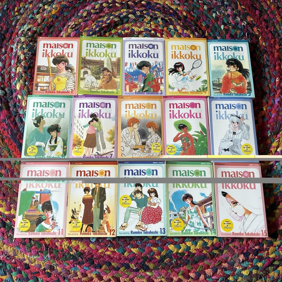Maison Ikkoku Volumi 1-15 Serie Completa Viz Scelta dell'Editore Inglese