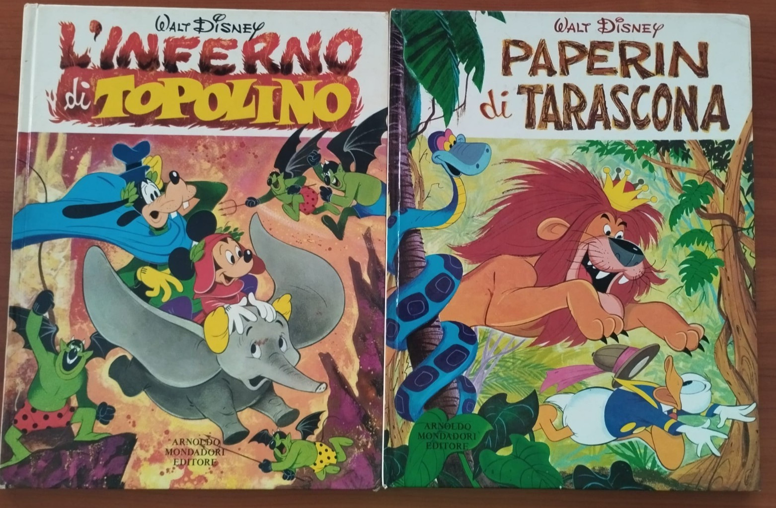 L'INFERNO DI TOPOLINO e PAPERIN DI TARASCONA - MONDADORI PRIMA EDIZIONE 1971/72