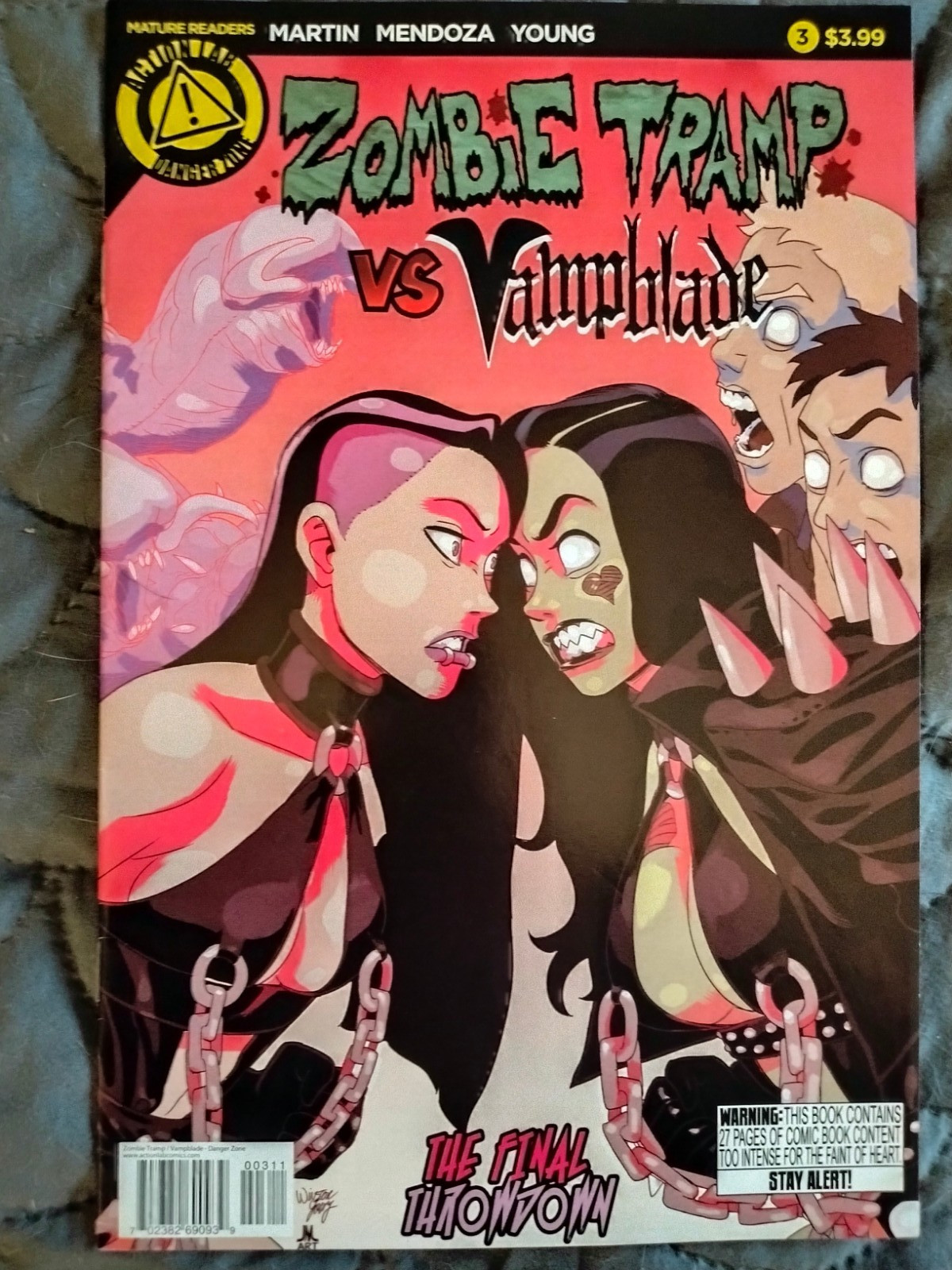 zombie tramp vs vampblade  # 3 - cover  a - 2015