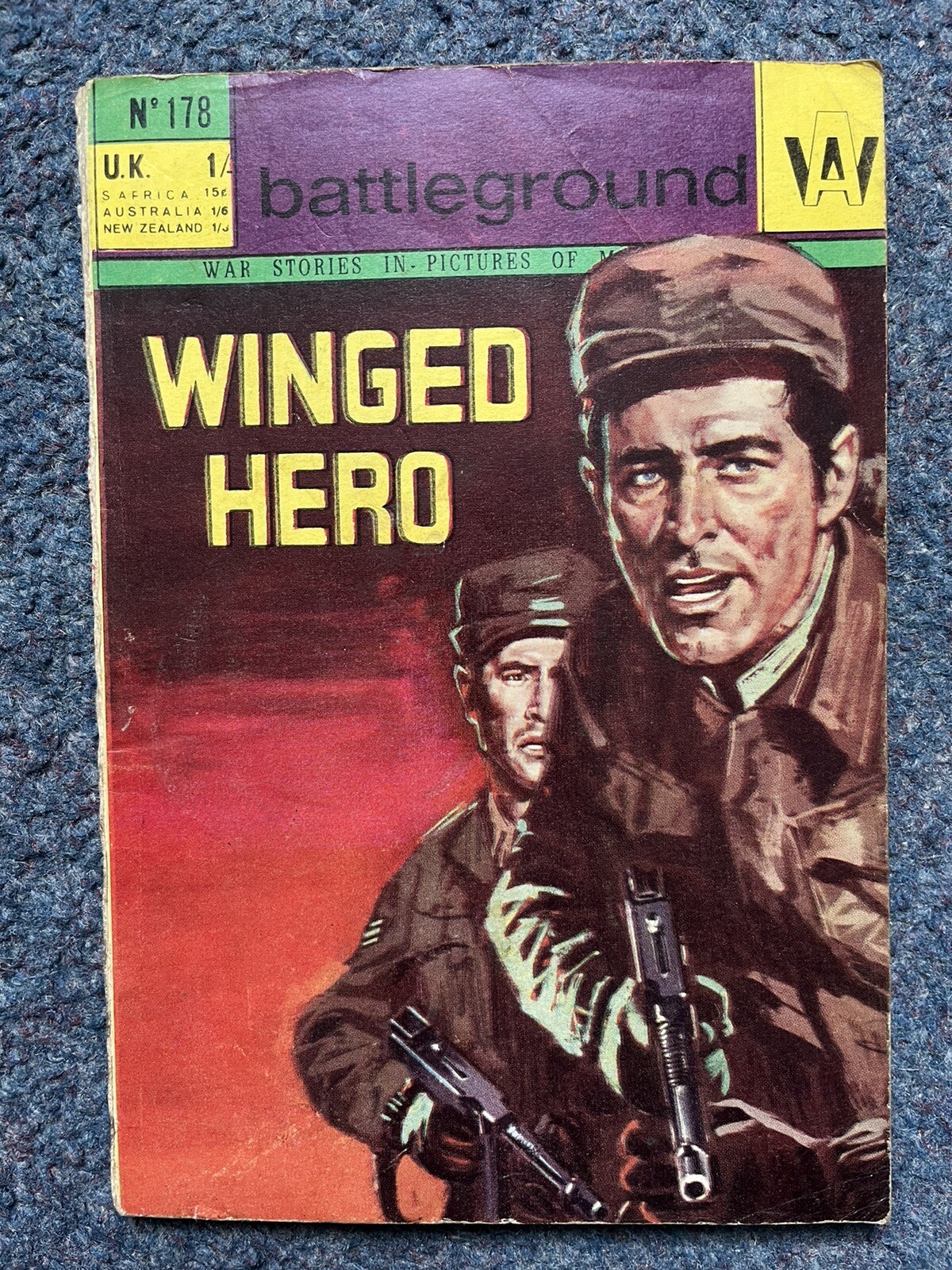 Battleground war stories in pictures Library Comic No. 178 Winged Hero