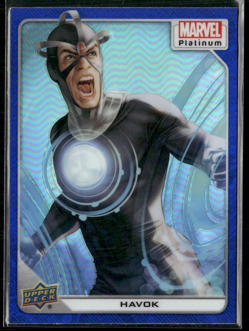 2023 Upper Deck Marvel Platinum Blue Rainbow #72 - Havok