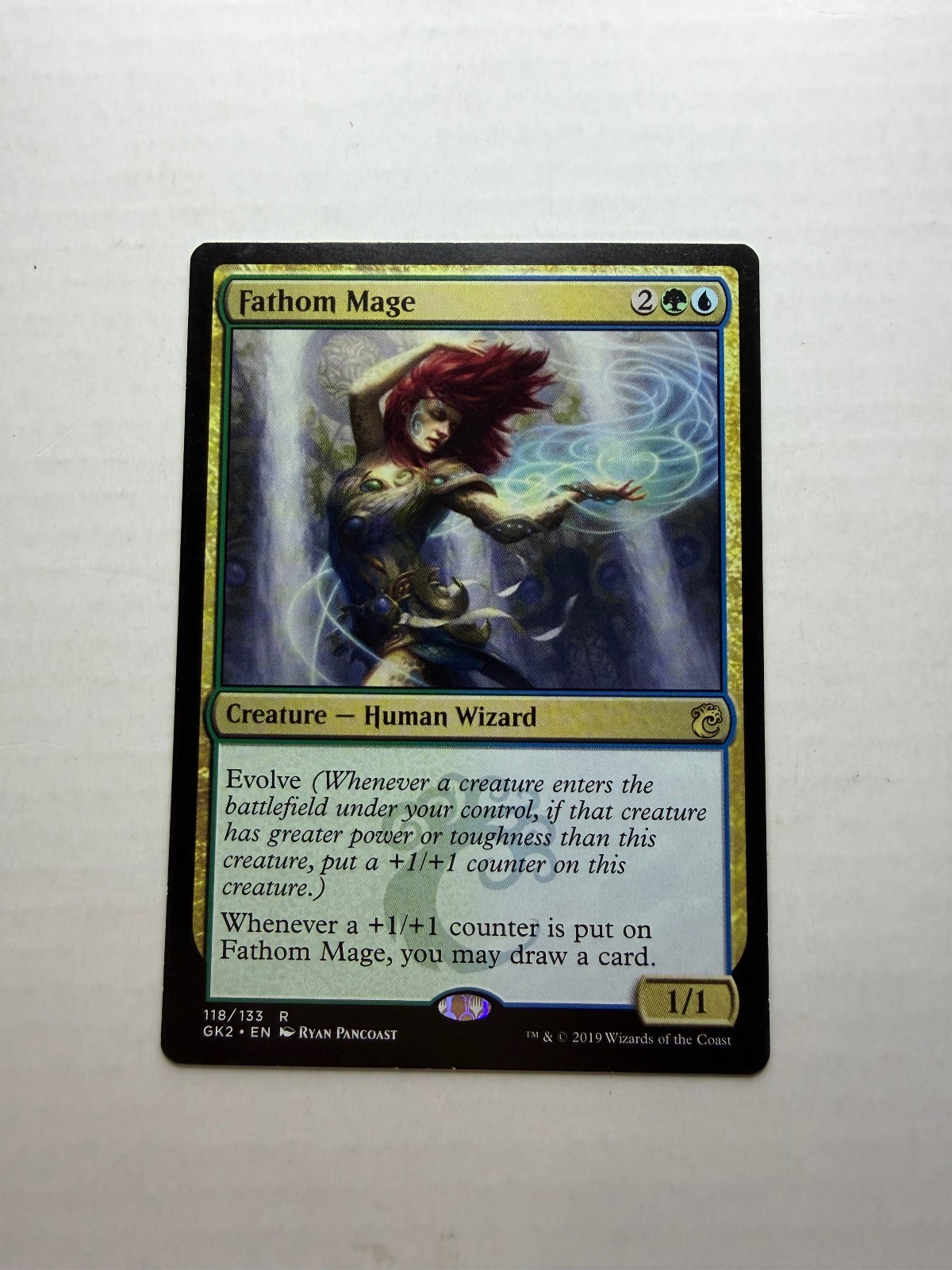 Fathom Mage 118 Rara Fedeltà Ravnica: Guild Kits Magic: The Gathering LP