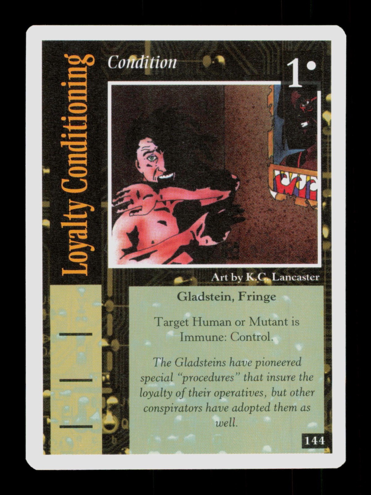 144 Loyalty Conditioning On The Edge CCG 1994 Trading Card TC