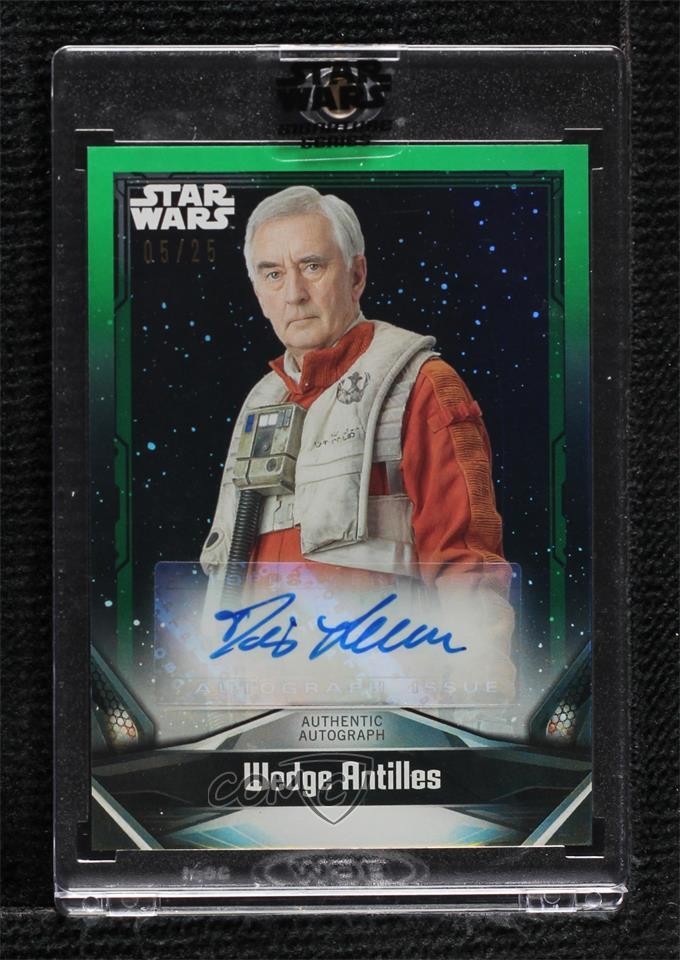 2021 Star Wars Signature Series Green 5/25 Denis Lawson Wedge Antilles Auto 0c3