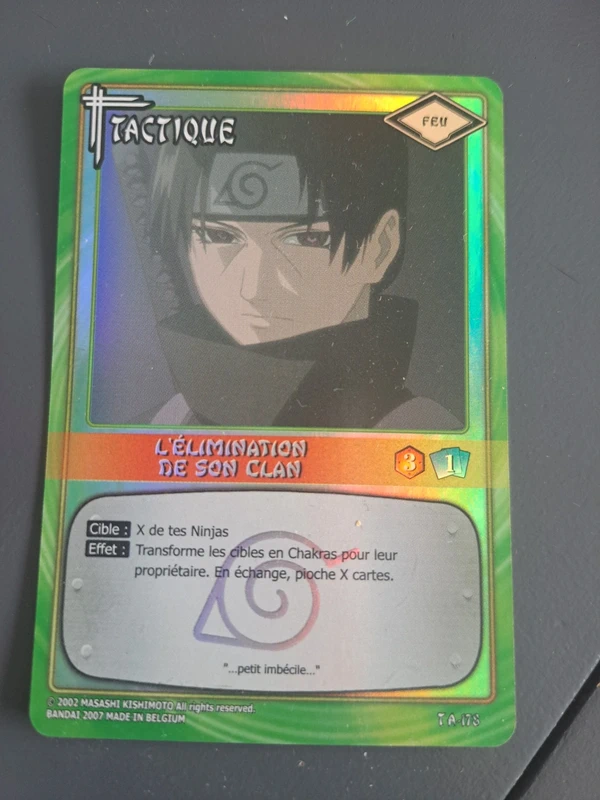 Carte Naruto CCG L'elimination de son clan Holo Foil Version francaise TA-178