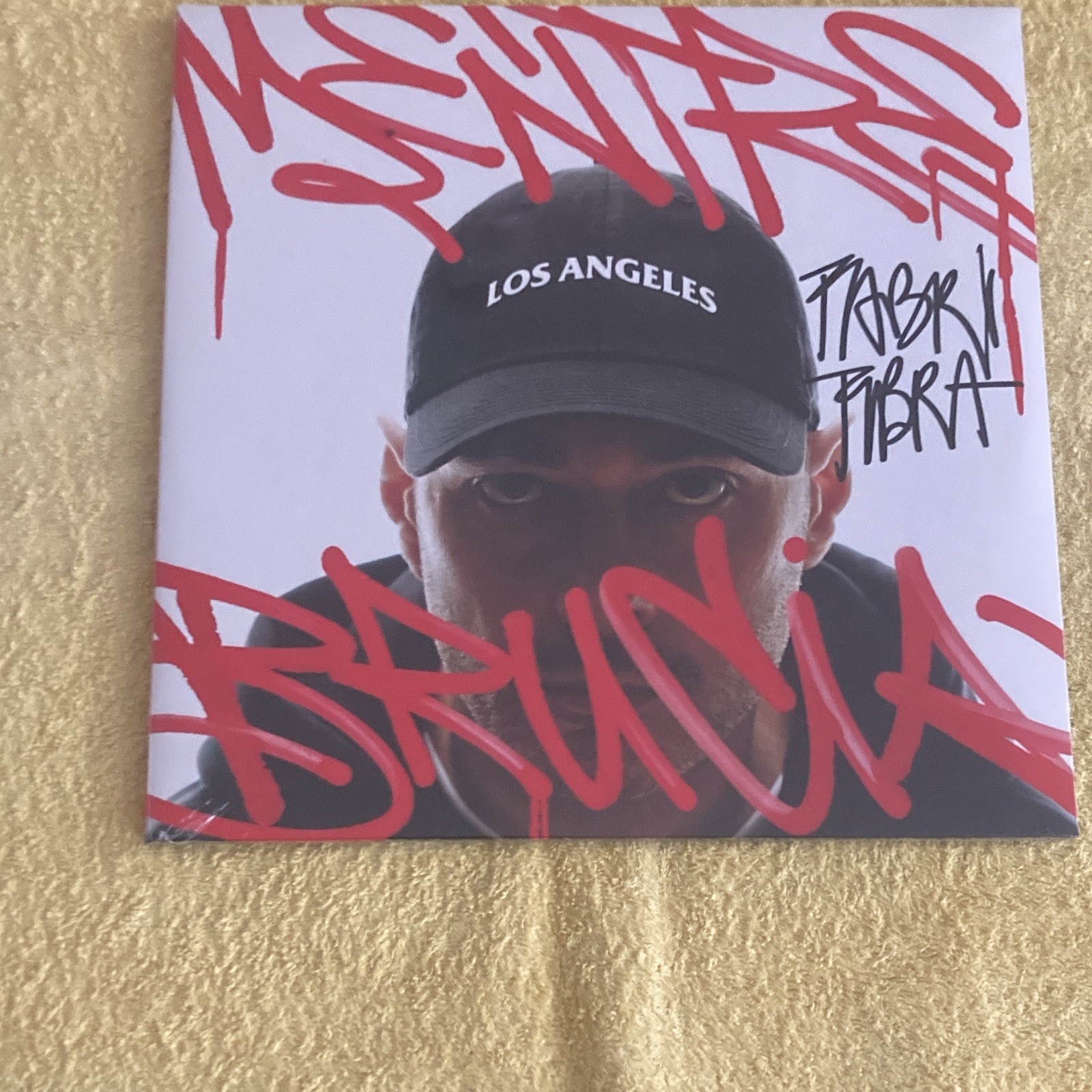 Fabri fibra autografato a mano Vinile mentre Los Angeles brucia