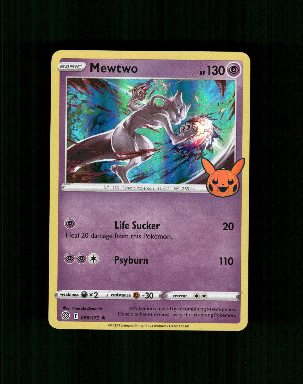 Mewtwo 056/172 Holo Promo Trucco o Scambio BOOster Pokemon Near Mint