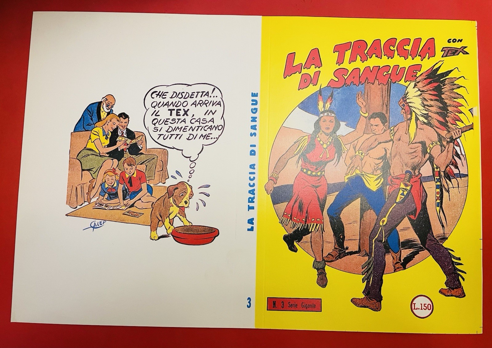 Tex copertina serie 1/29 n.3 autentica Piacentini fondo magazzino