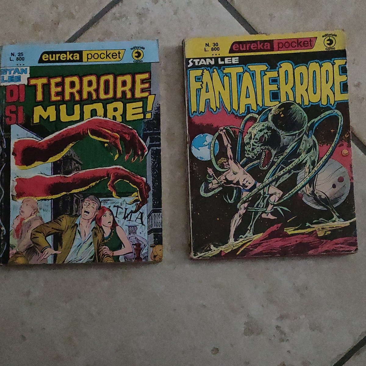 Eureka Pocket 25 e 30 (Di terrore si muore e FantaTerrore) editoriale Corno 1975