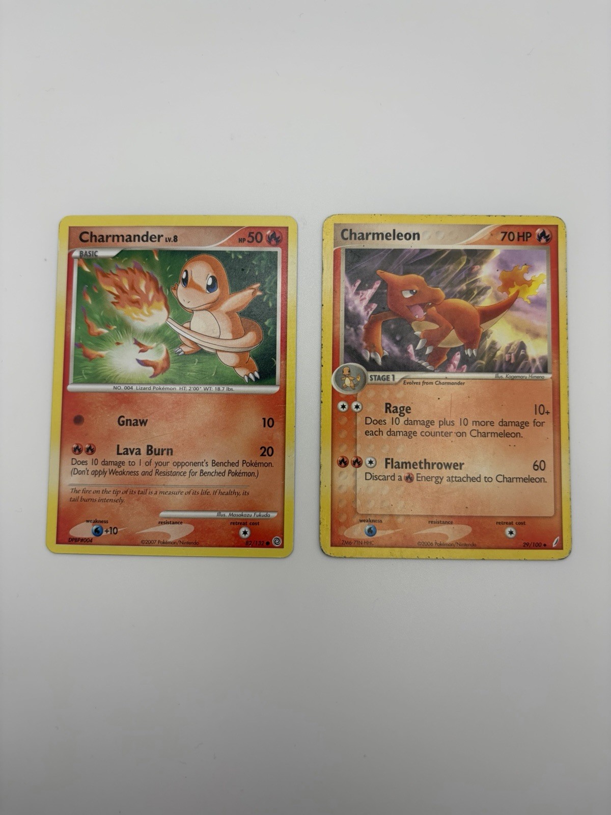Pokémon TCG || Vintage Charmander & Charmeleon || 2006 2007