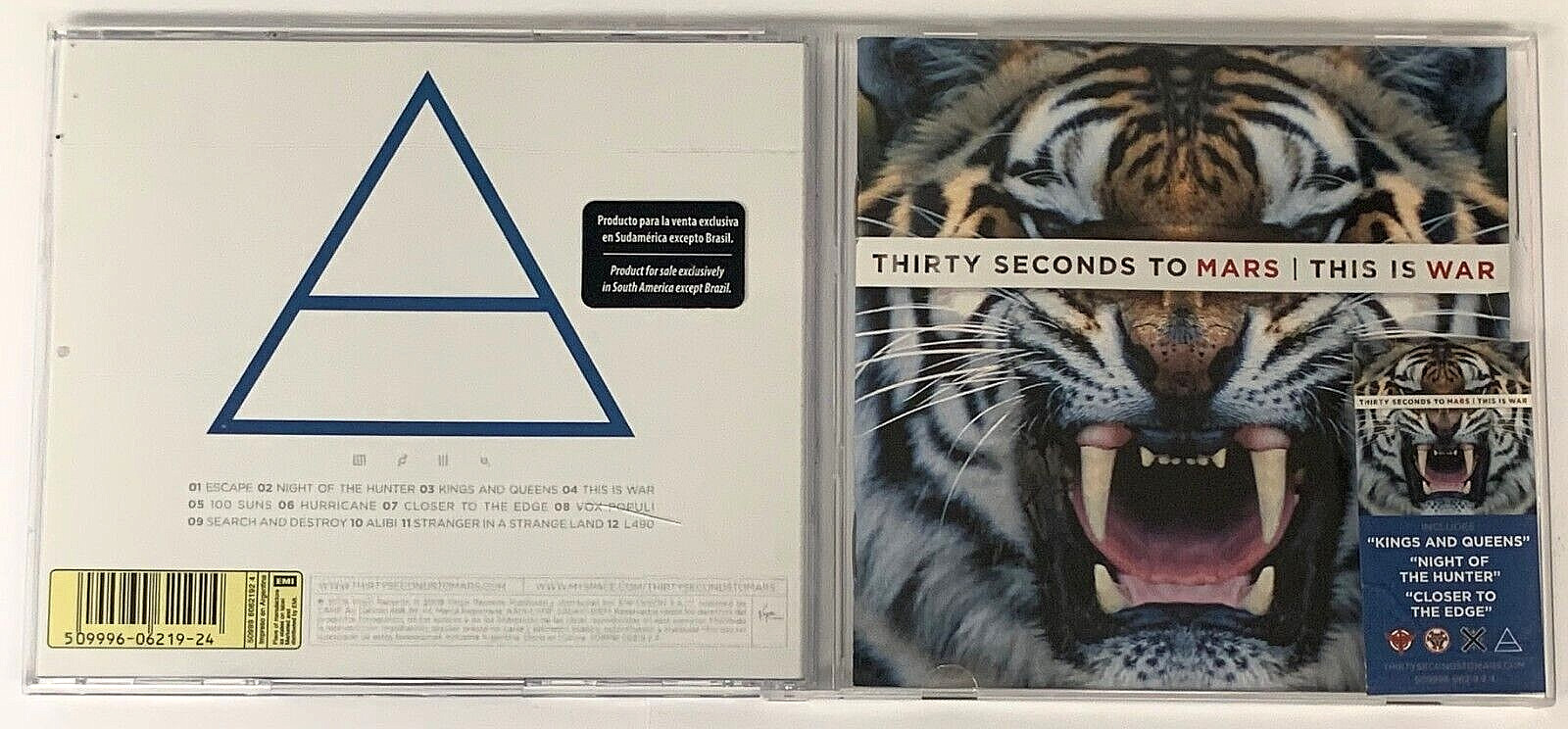 THIRTY SECONDS TO MARS This Is War AUDIO CD Argentina TELTRON 26081-1 Very Good!
