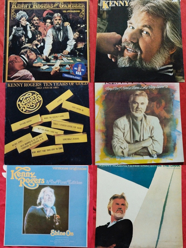 Kenny Rogers 6 álbumes vinyl