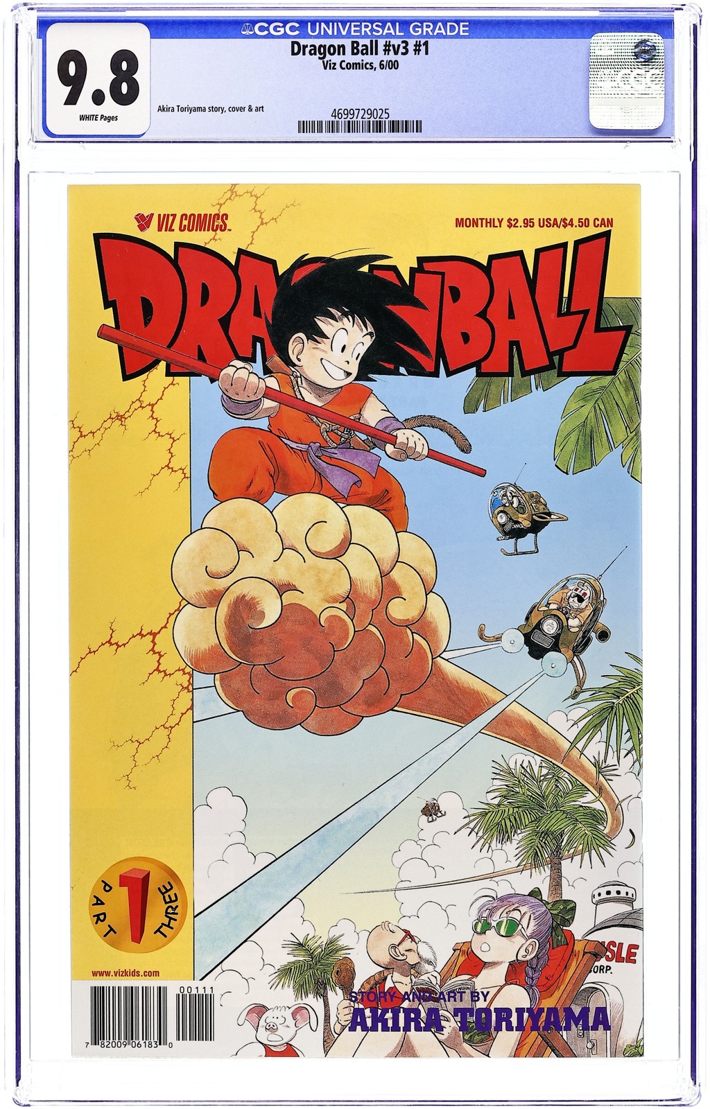 Dragon Ball Parte 3 #1 CGC 9.8 2000 4699729025