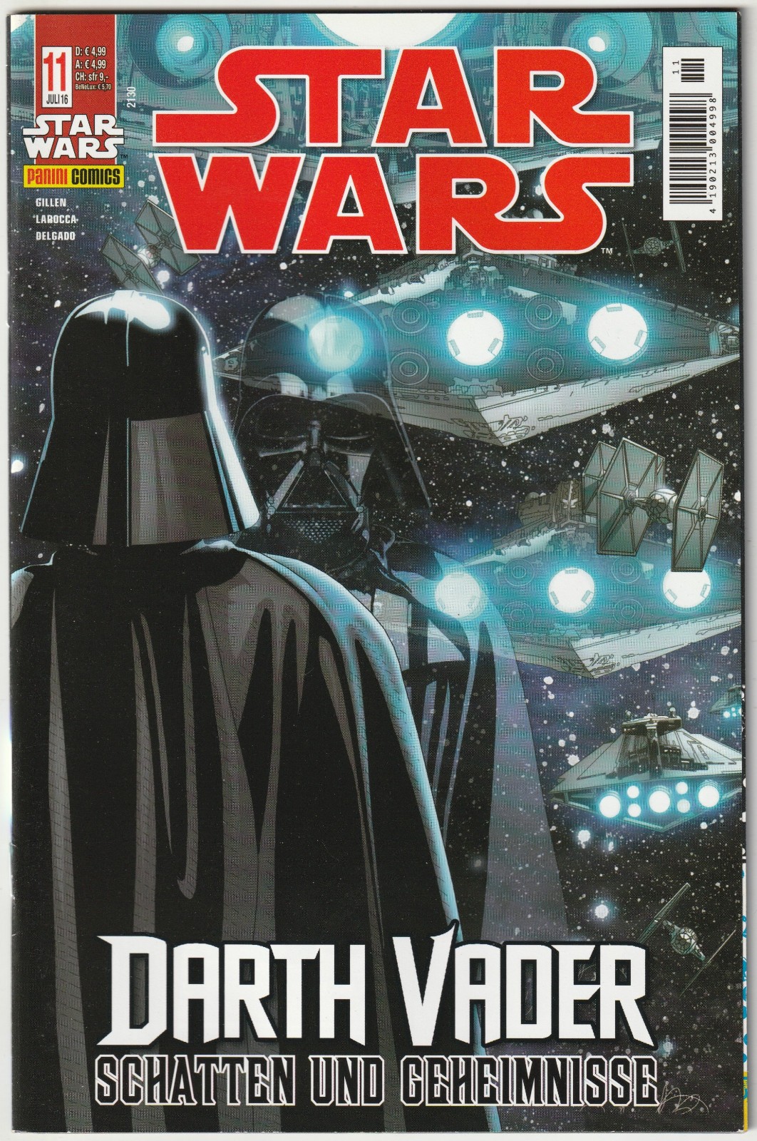 ✪ STAR WARS #11 Darth Vader... + Poster, Panini 2016 COMICHEFT NUOVO TOP Z0-1