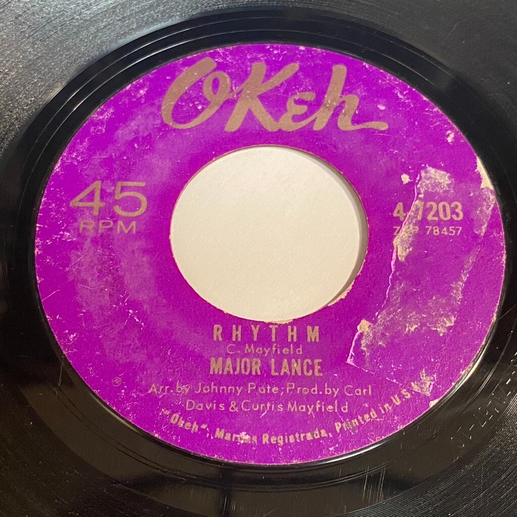 Major Lance: Rhythm / Please Don't Say No More 45 - OKeh 4-7203 - Northern Soul