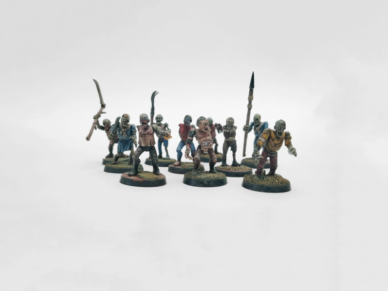 Warhammer 10 zombies Age of Sigmar painted