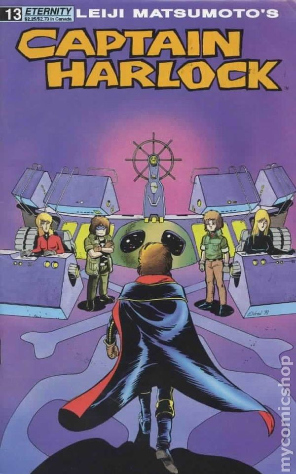 Captain Harlock #13 FN- 5.5 1990 Immagine Stock Basso Grado