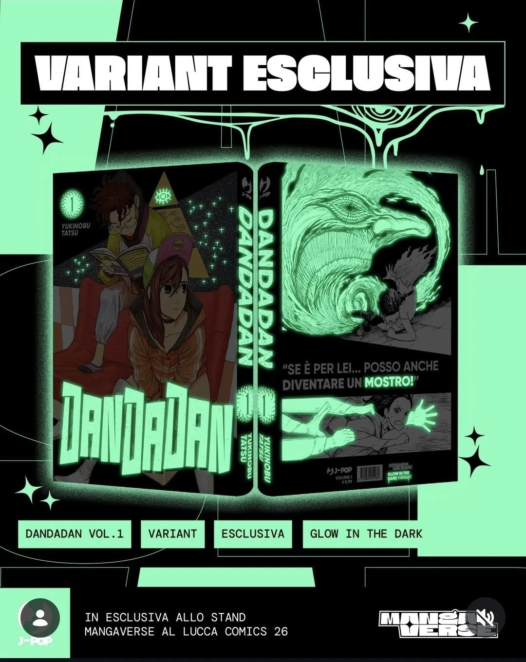 Dandadan 1 Variant  Lucca Comics 2026 Glow in the Dark - Mangaverse - Jpop