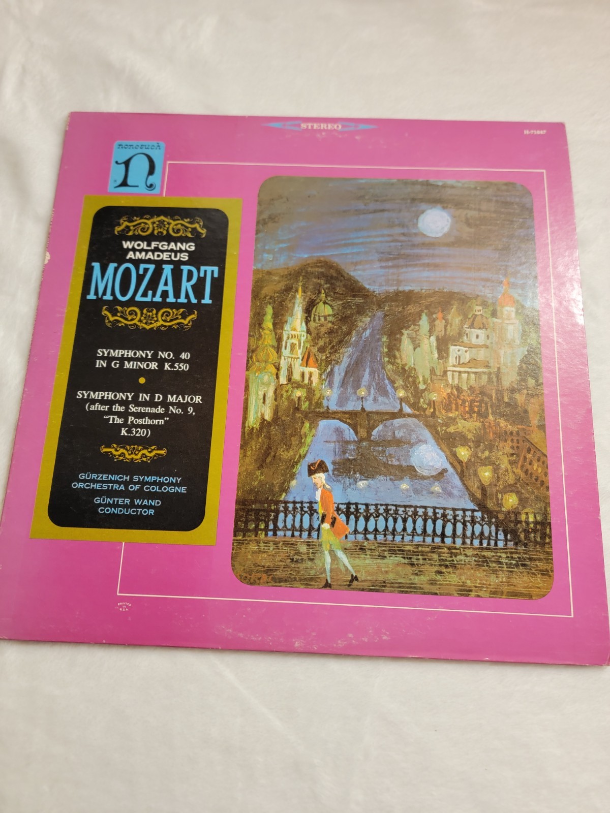 wolfgang amadeus mozart vintage LP vinyl symphony NO.40