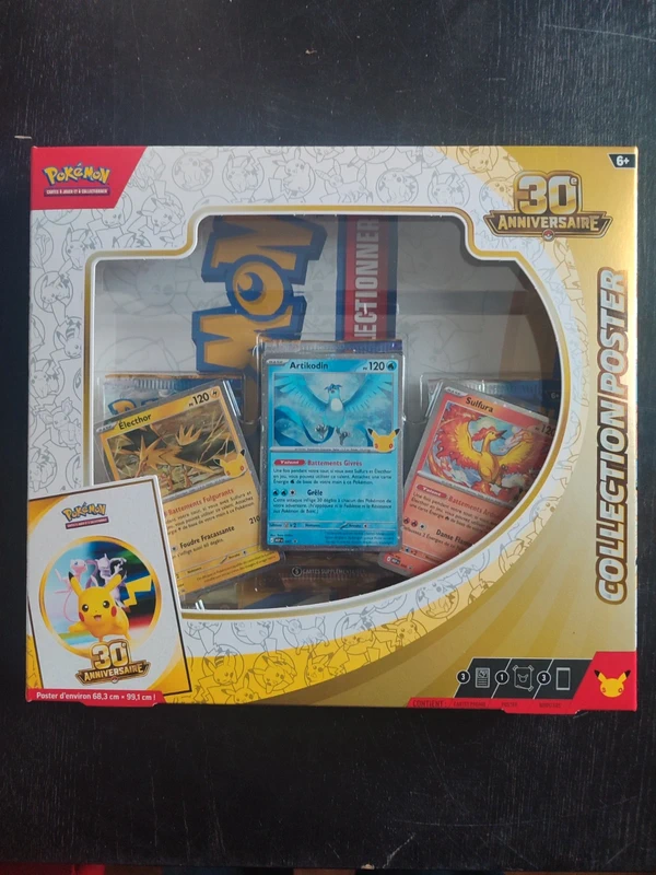 Coffret poster Pokémon 30 ans neuf Scellé