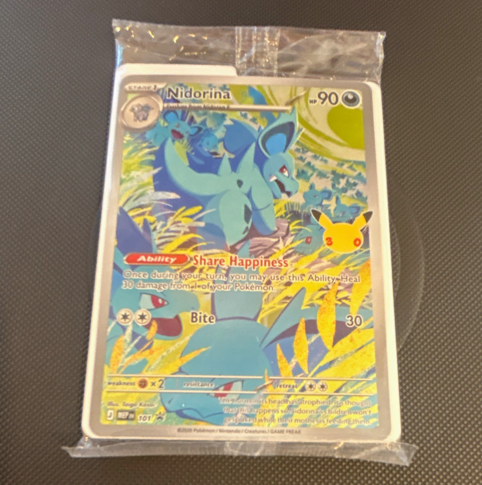 The Pokémon Company Nidorina 101 Celebrazioni Holo Promo EN 90 HP 2021
