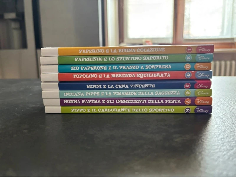 TOPOLINO DISNEY "DIVERTIAMOCI A STARE BENE" CONAD - 8 VOLUMI SERIE COMPLETA !!!!