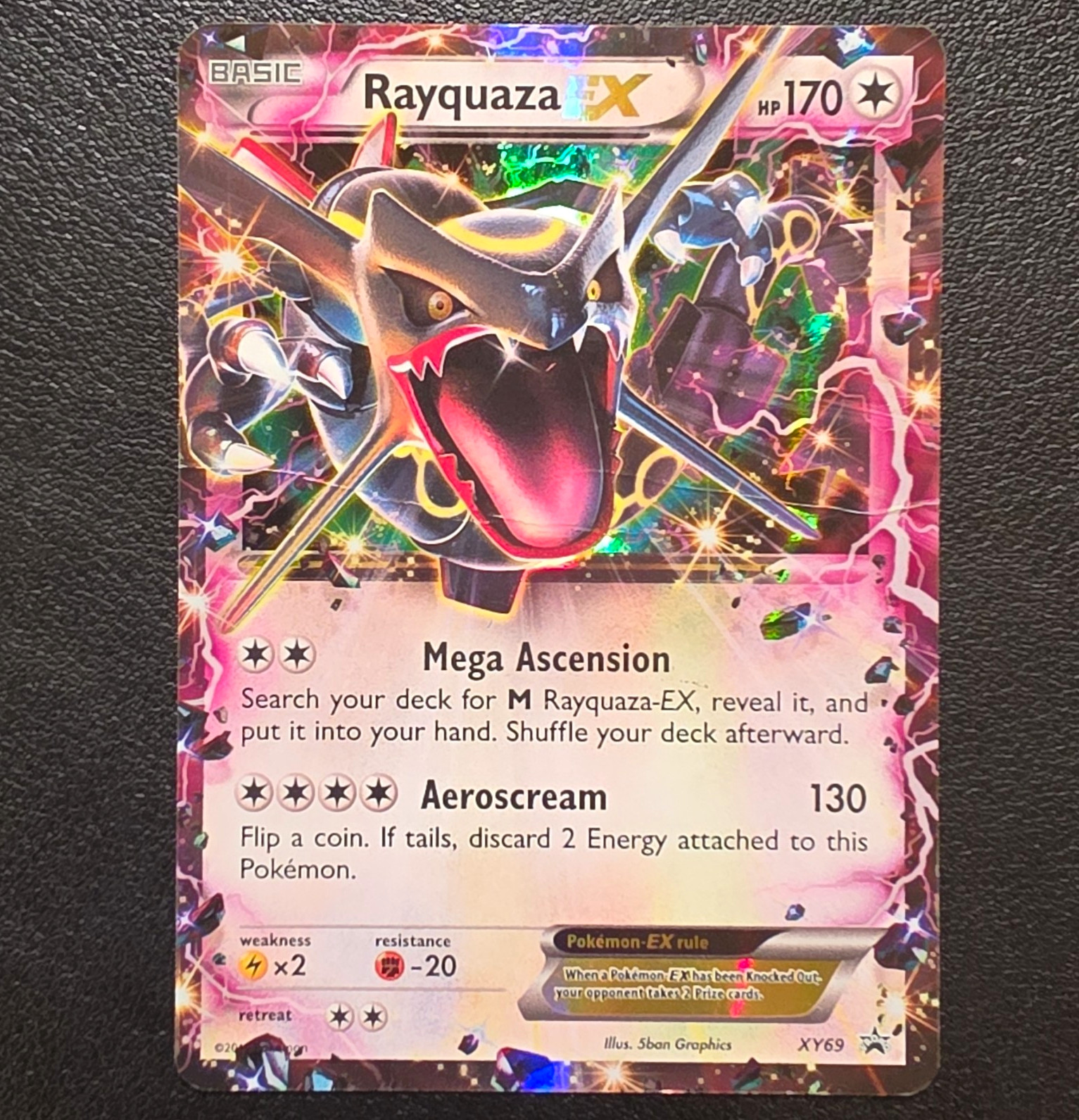 The Pokémon Company Rayquaza EX XY69 XY Black Star Promo Holo 170 HP Eng 2015