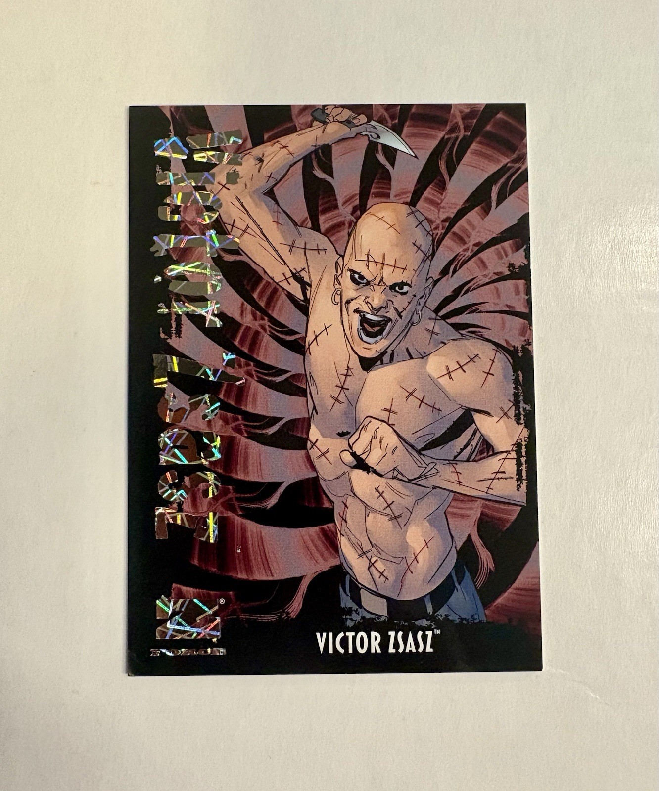 2025 Skybox Metal Universe Batman Z-Force Triumphant Rave 45/75 Victor Zsasz Z-8