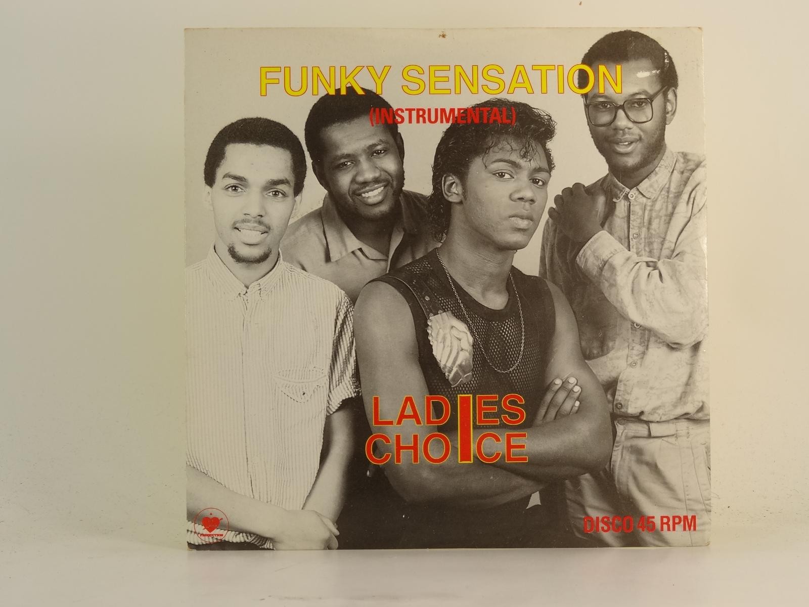 LADIES CHOICE FUNKY SENSATION U.T.M (78) 2 Track 7" Single plus Picture Sleeve S