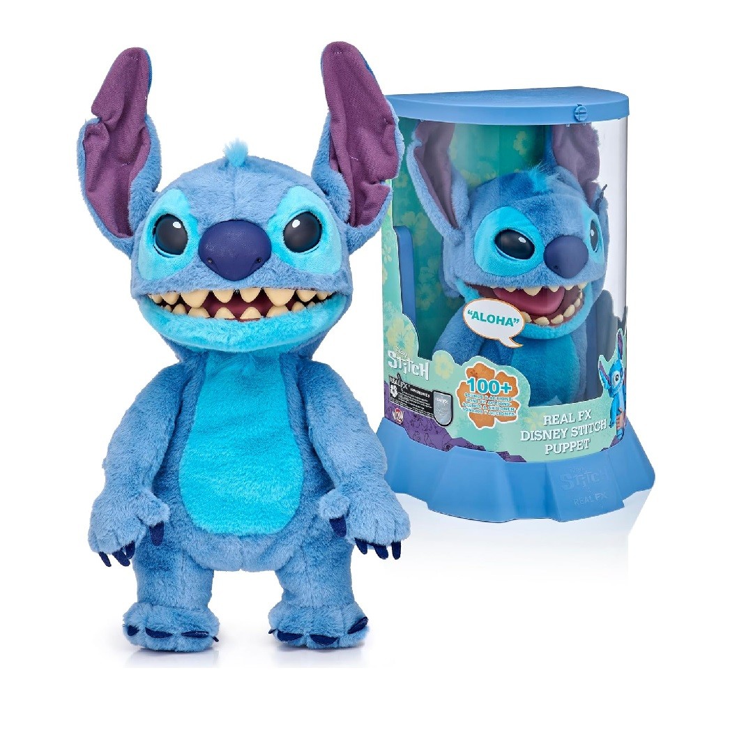 Wow! Stuff Real FX Disney Stitch Pupazzo 18" Animatronic Peluche