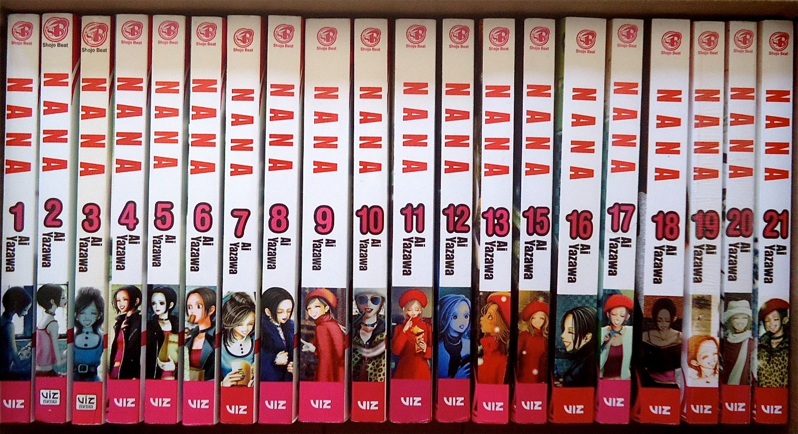 NANA by Ai Yazawa, manga inglese vols 1-13 & 15-21 VG+ (Vols 19&20 nuovo) FreeShpg