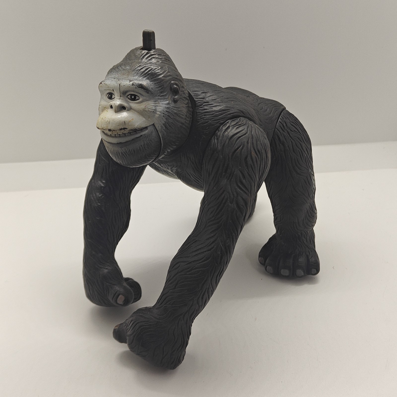 King Kong 1987 Giocattolo Plastica King Kong Gorilla - HG Industries - 8" - Vintage