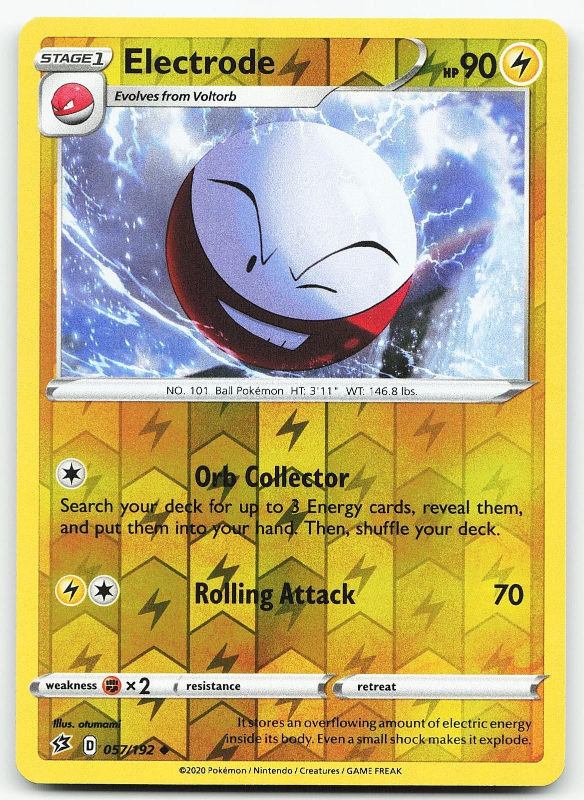 Pokemon Elettrodo 057/192 Scontro Ribelle Non Comune Reverse Holo NM